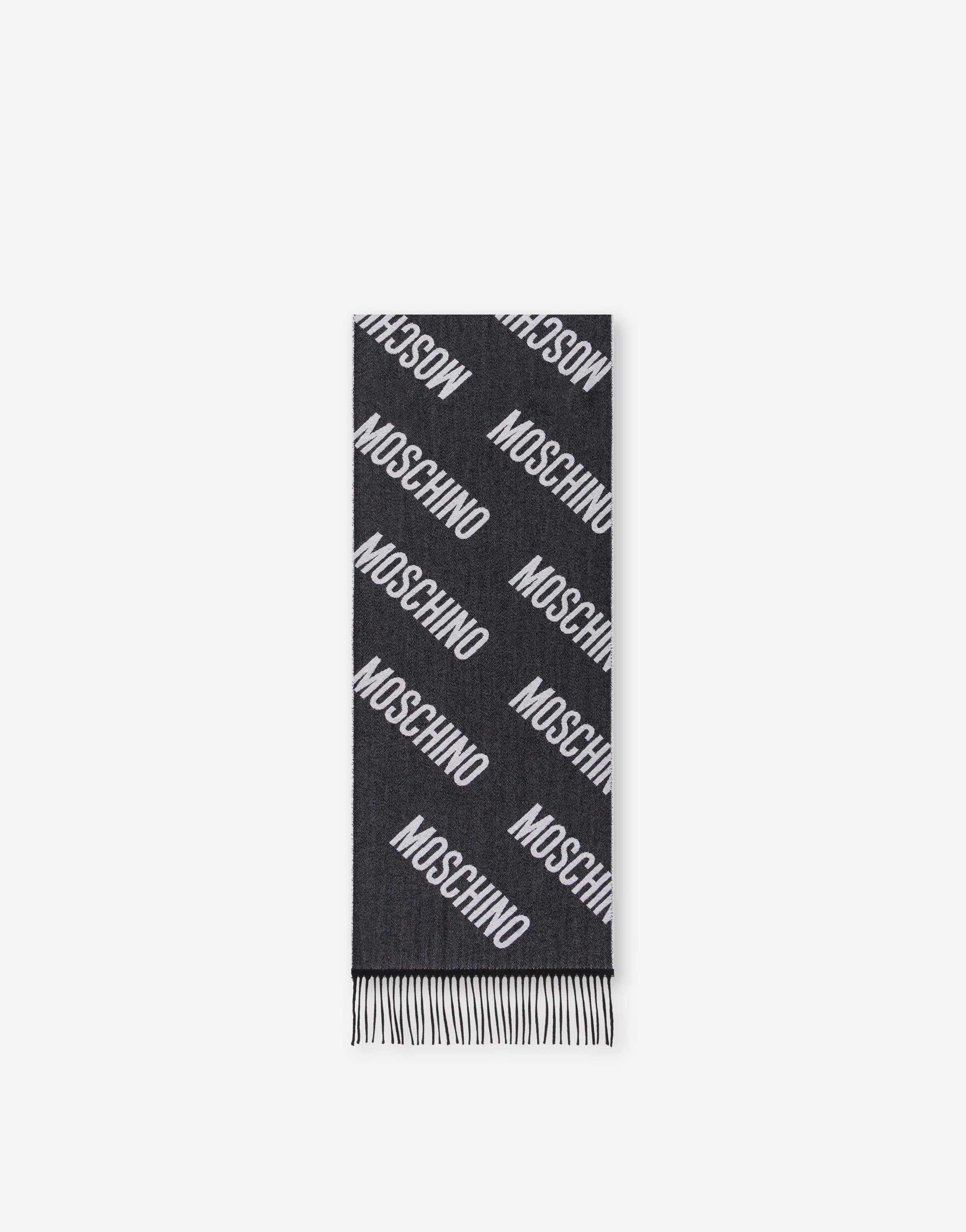 Wool jacquard scarf | Moschino