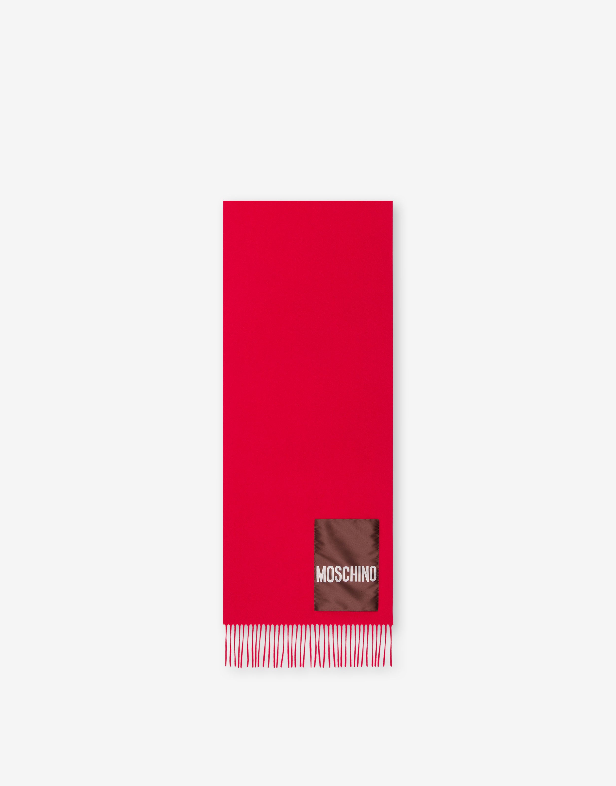スカーフ MOSCHINO COUTURE Woman Neck scarf Red 93508265 1116 Moschino Silk Scarf Red Hot Pink Gold Moschino Heart
