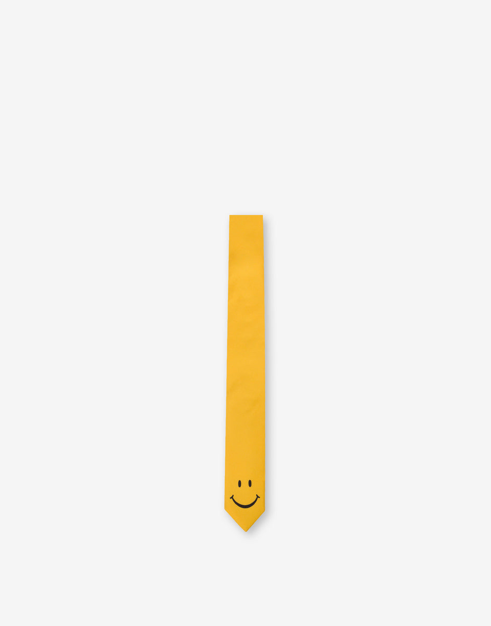Smiley® Silk Tie Yellow Moschino 0