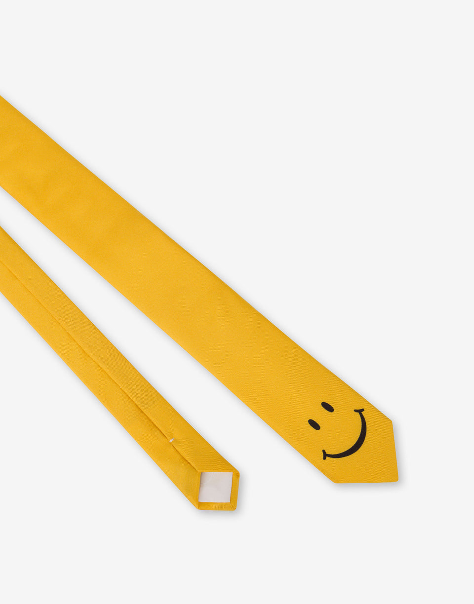 Smiley® Silk Tie Yellow Moschino 1