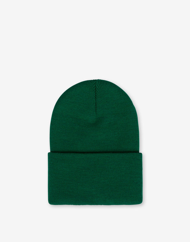 羊毛混纺徽标贴饰帽子 Dark green Moschino 1