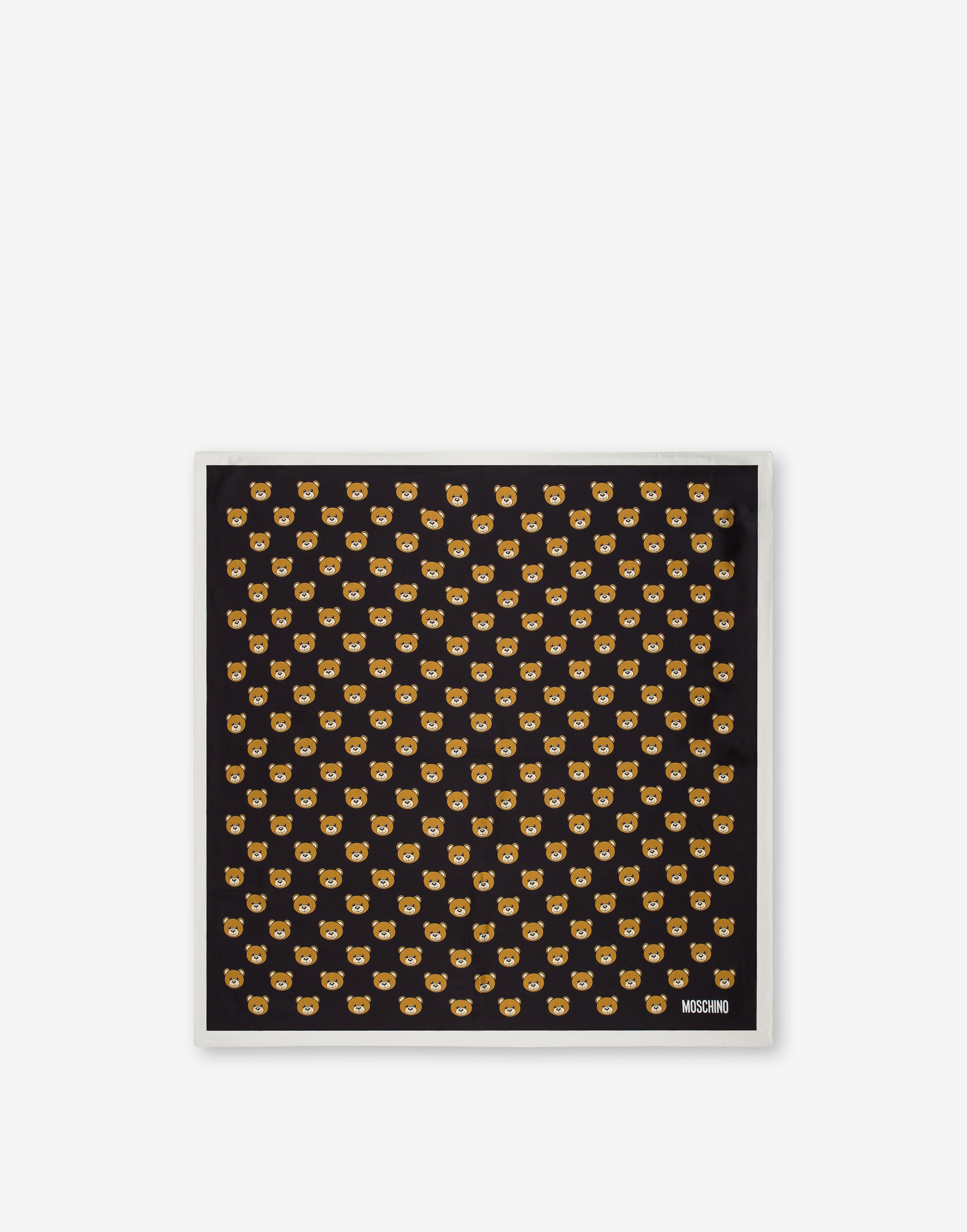 Allover Teddy Bear真丝丝巾