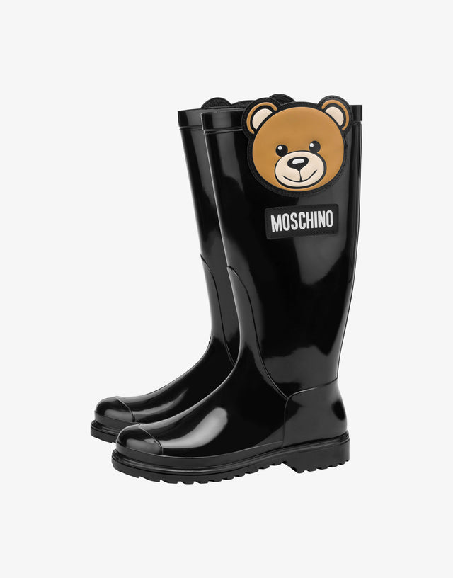 Stivali da pioggia Teddy Patch 黑色 Moschino 0