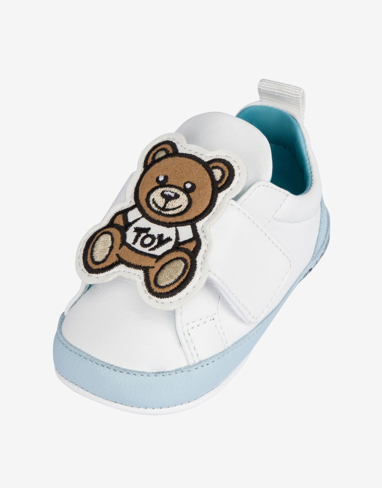 Zapatillas de napa Teddy Patch Celeste Moschino 3
