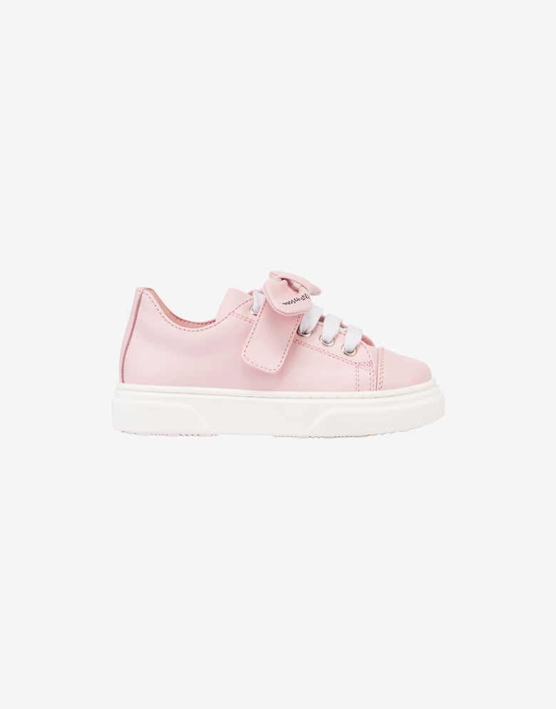 Zapatillas de piel de becerro con lazo  Moschino 1