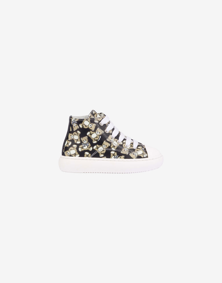Moschino Teddy Bear Calf High Sneakers Black Moschino 1