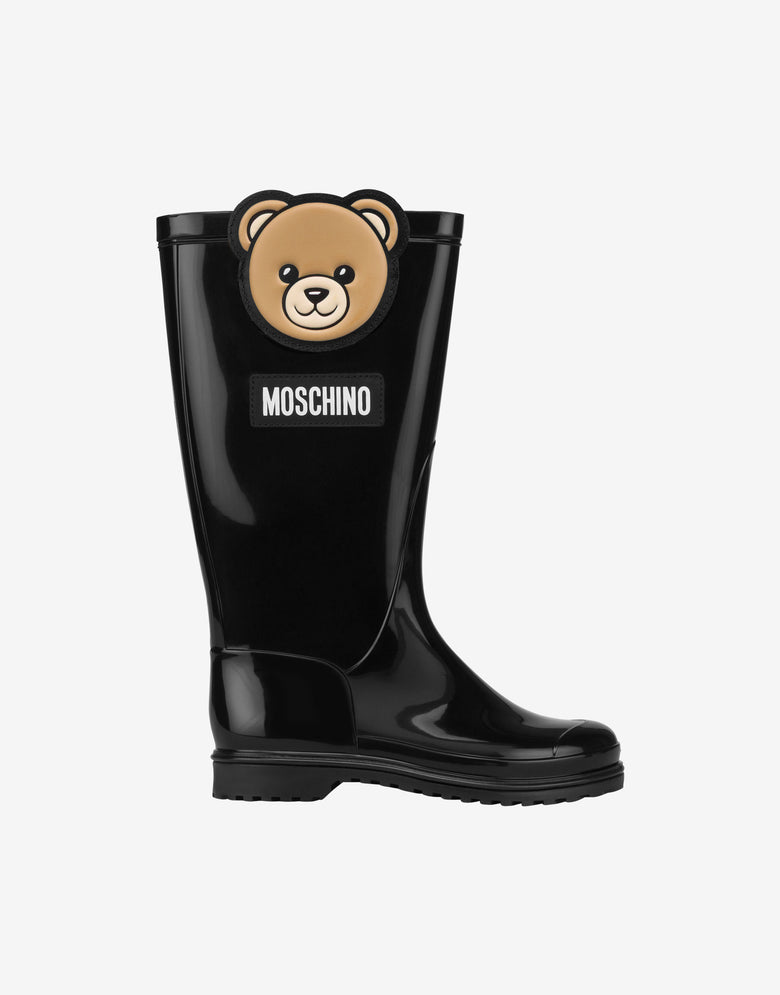 Botas de lluvia de PVC Negro Moschino 1
