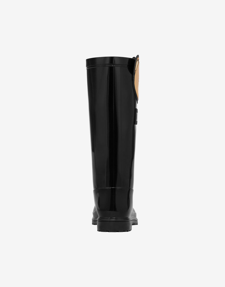 Botas de lluvia de PVC Negro Moschino 2