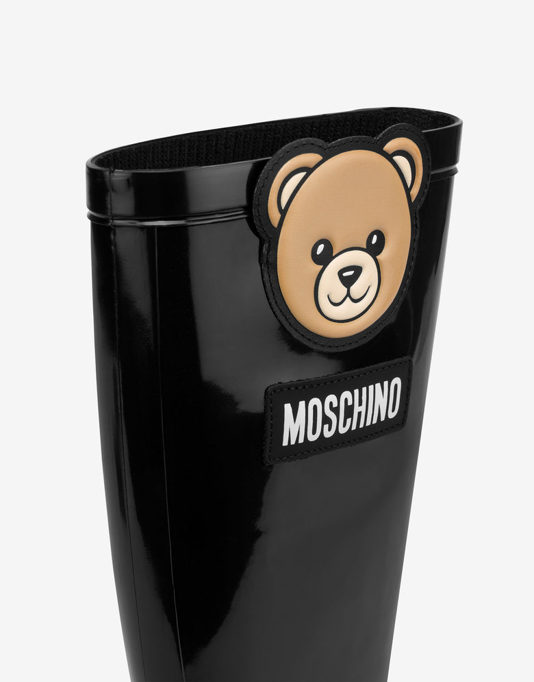 Botas de lluvia de PVC Negro Moschino 3