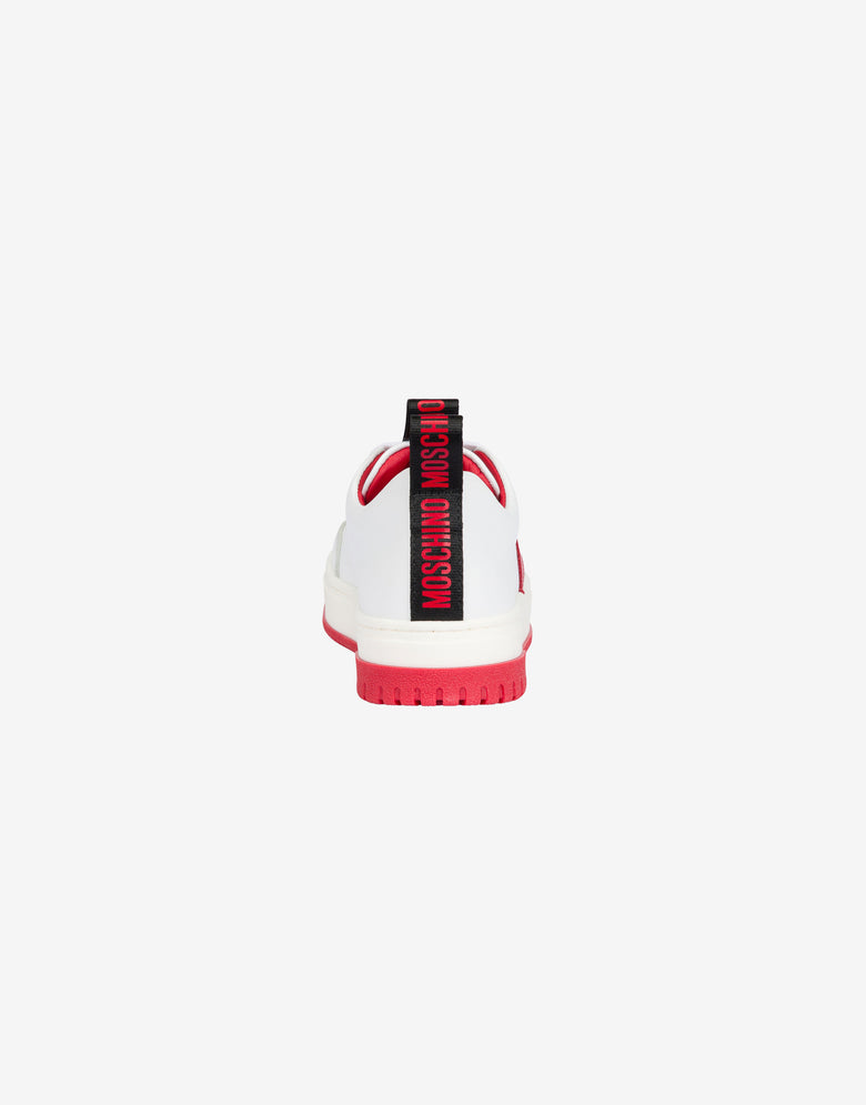 Zapatillas deportivas de piel de becerro  Blanco Moschino 2