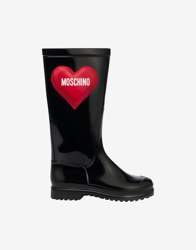 Botas de lluvia de PVC Negro Moschino 1
