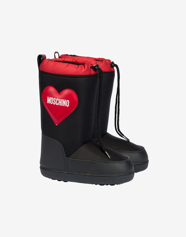 Botas de nieve de nailon Moschino Cuore Negro Moschino 0