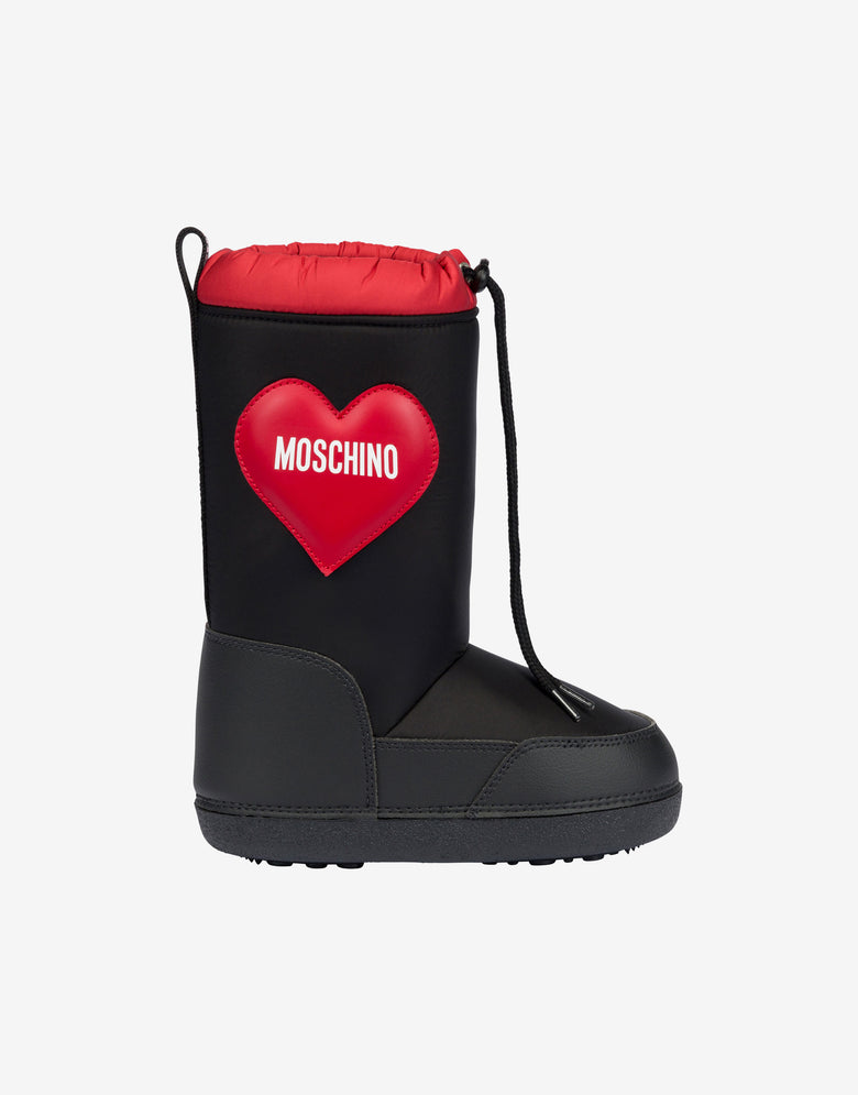 Botas de nieve de nailon Moschino Cuore Negro Moschino 1