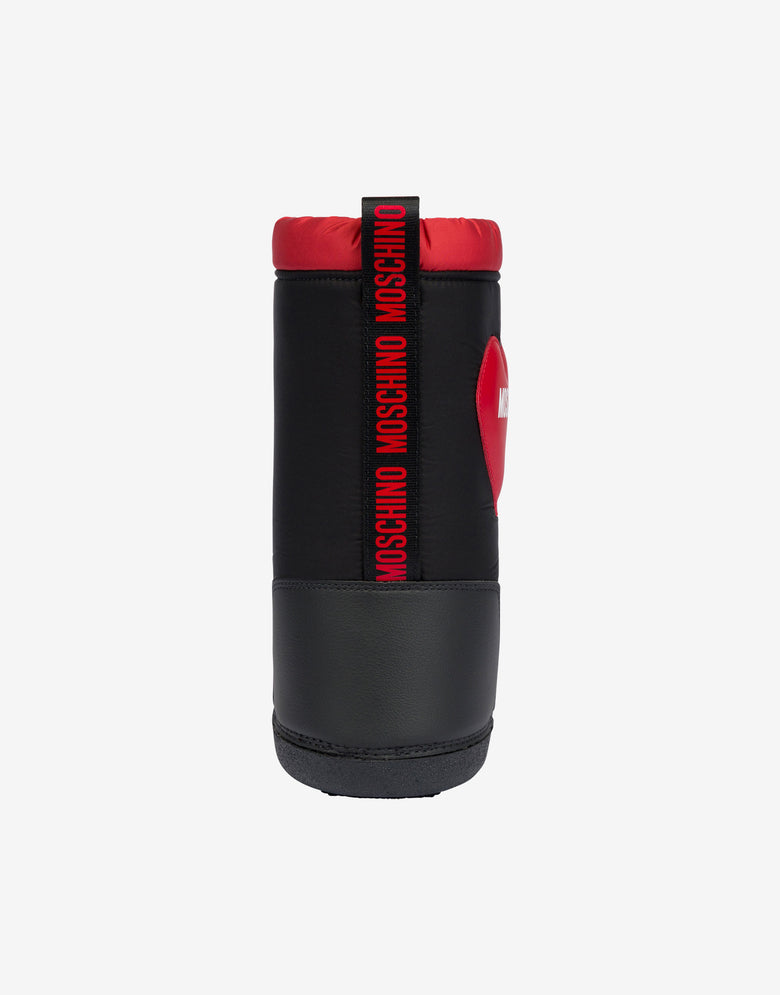 Botas de nieve de nailon Moschino Cuore Negro Moschino 2