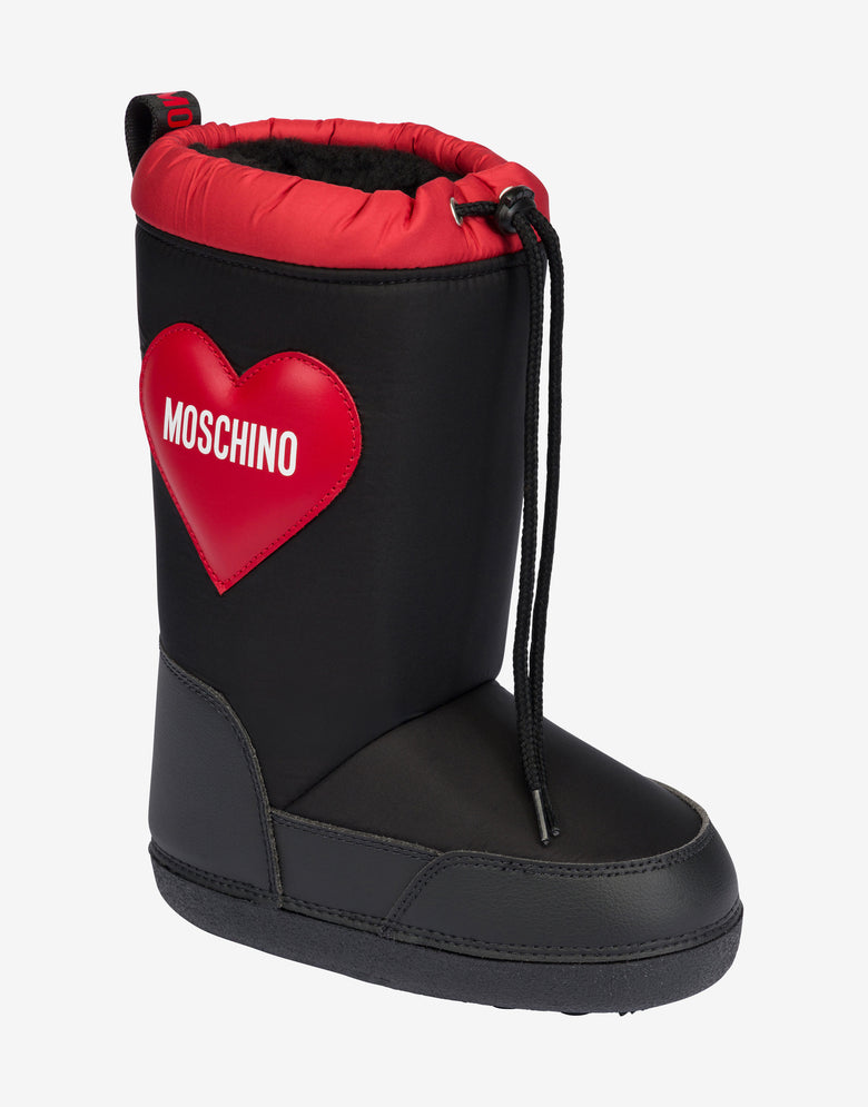 Botas de nieve de nailon Moschino Cuore Negro Moschino 3