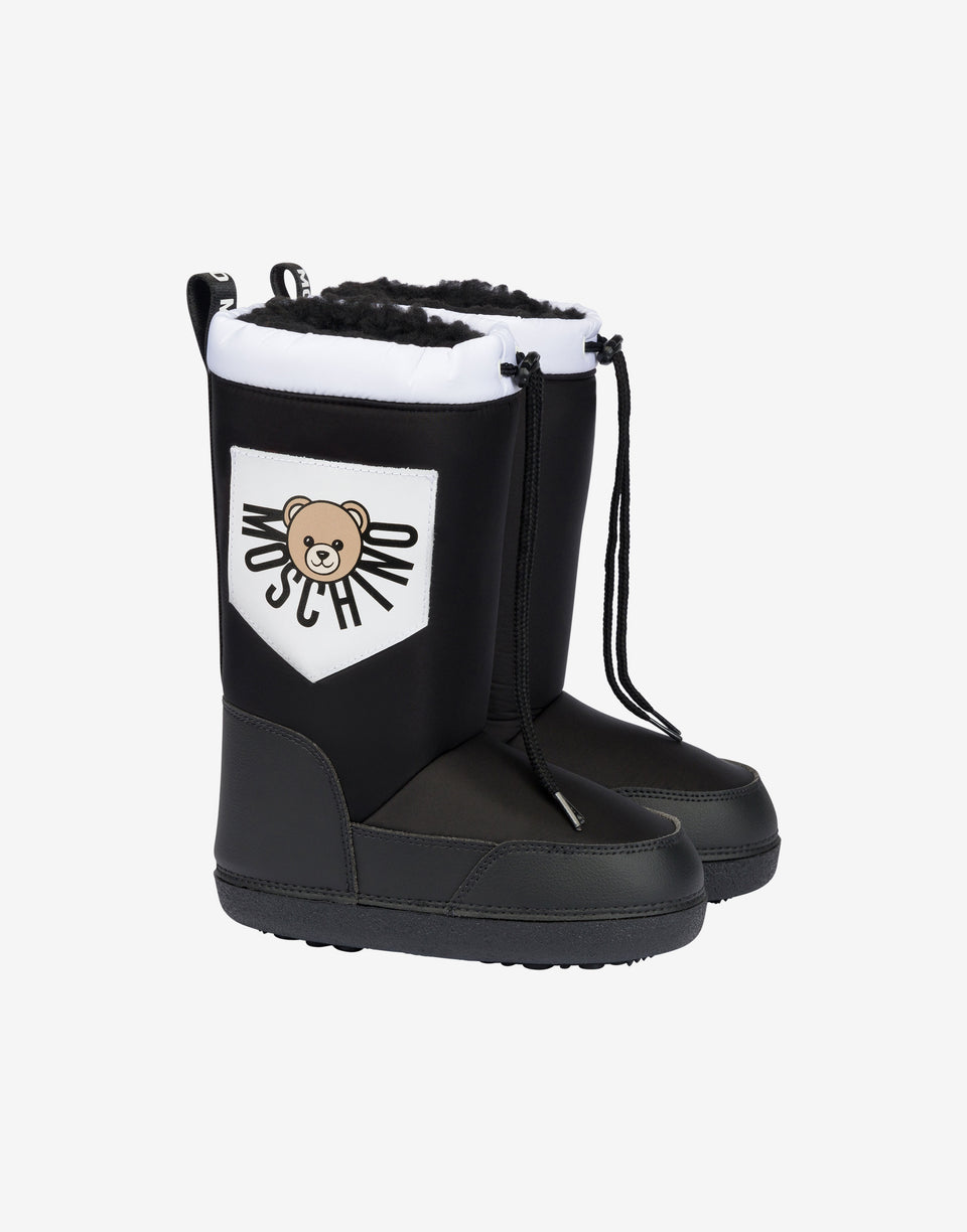 Moschino Teddy Bear Nylon Snow Boots White Moschino 0