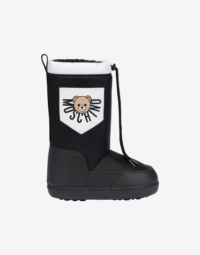 Moschino Teddy Bear Nylon Snow Boots White Moschino 1