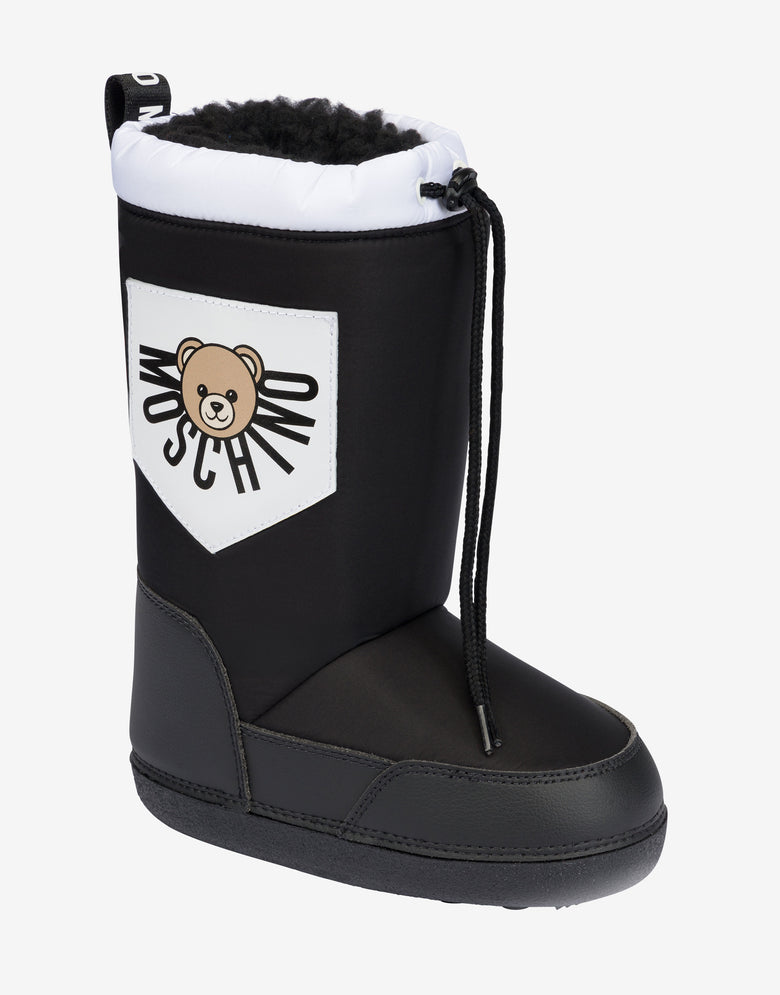 Moschino Teddy Bear Nylon Snow Boots White Moschino 3