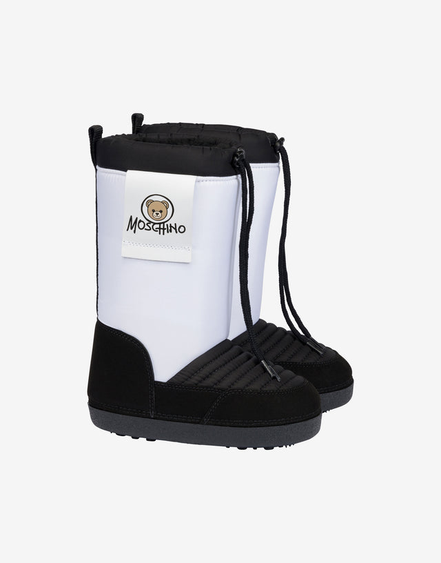 Botas de nieve de nailon Moschino Teddy Bear Blanco Moschino 0