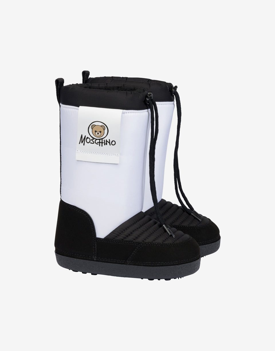 Botas de nieve de nailon Moschino Teddy Bear Blanco Moschino 0