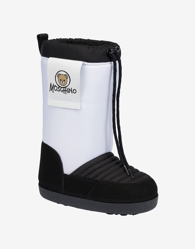 Botas de nieve de nailon Moschino Teddy Bear Blanco Moschino 3