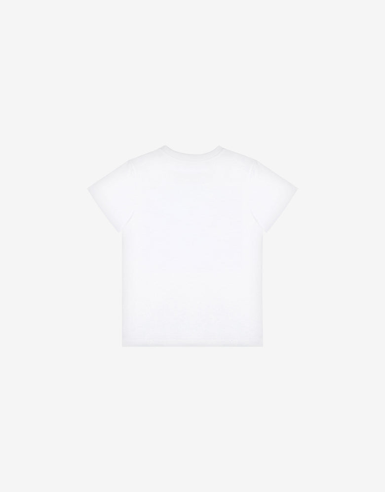 Jersey T-shirt Logo Print White Moschino 1
