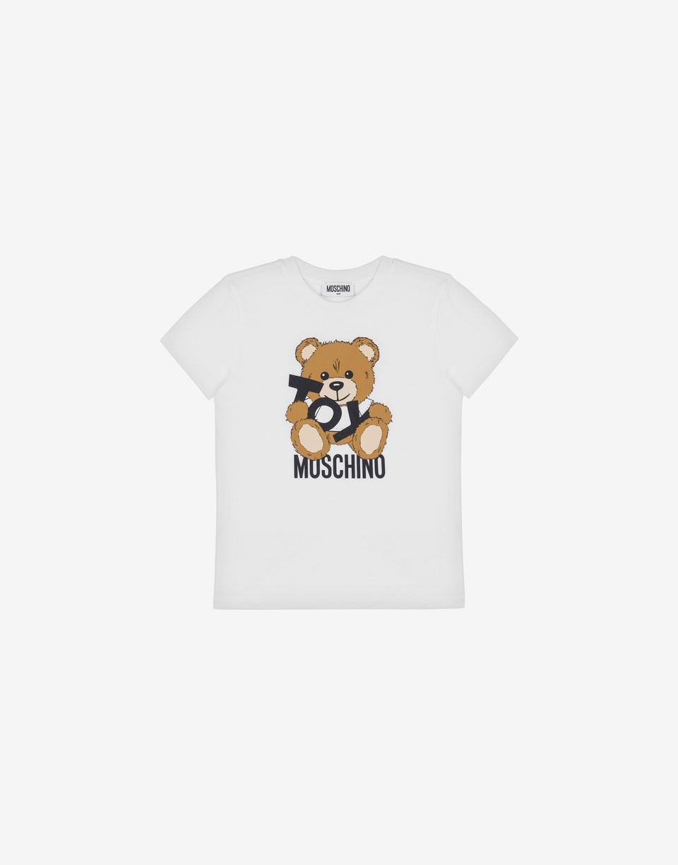 Jersey T-shirt Teddy Bear White Moschino 0