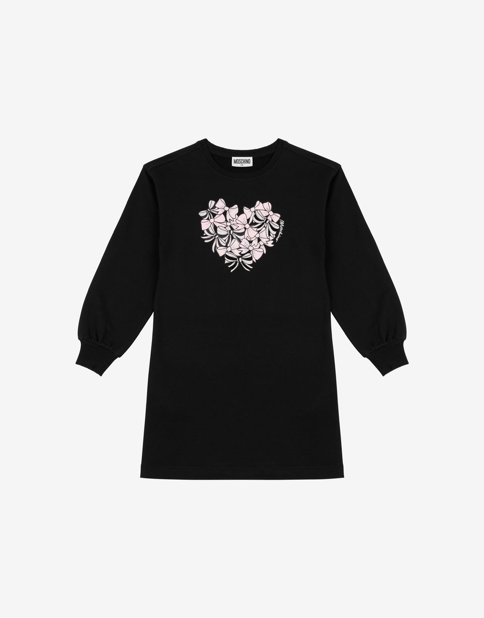 印花纯棉羊毛连衣裙 黑色 Moschino 0