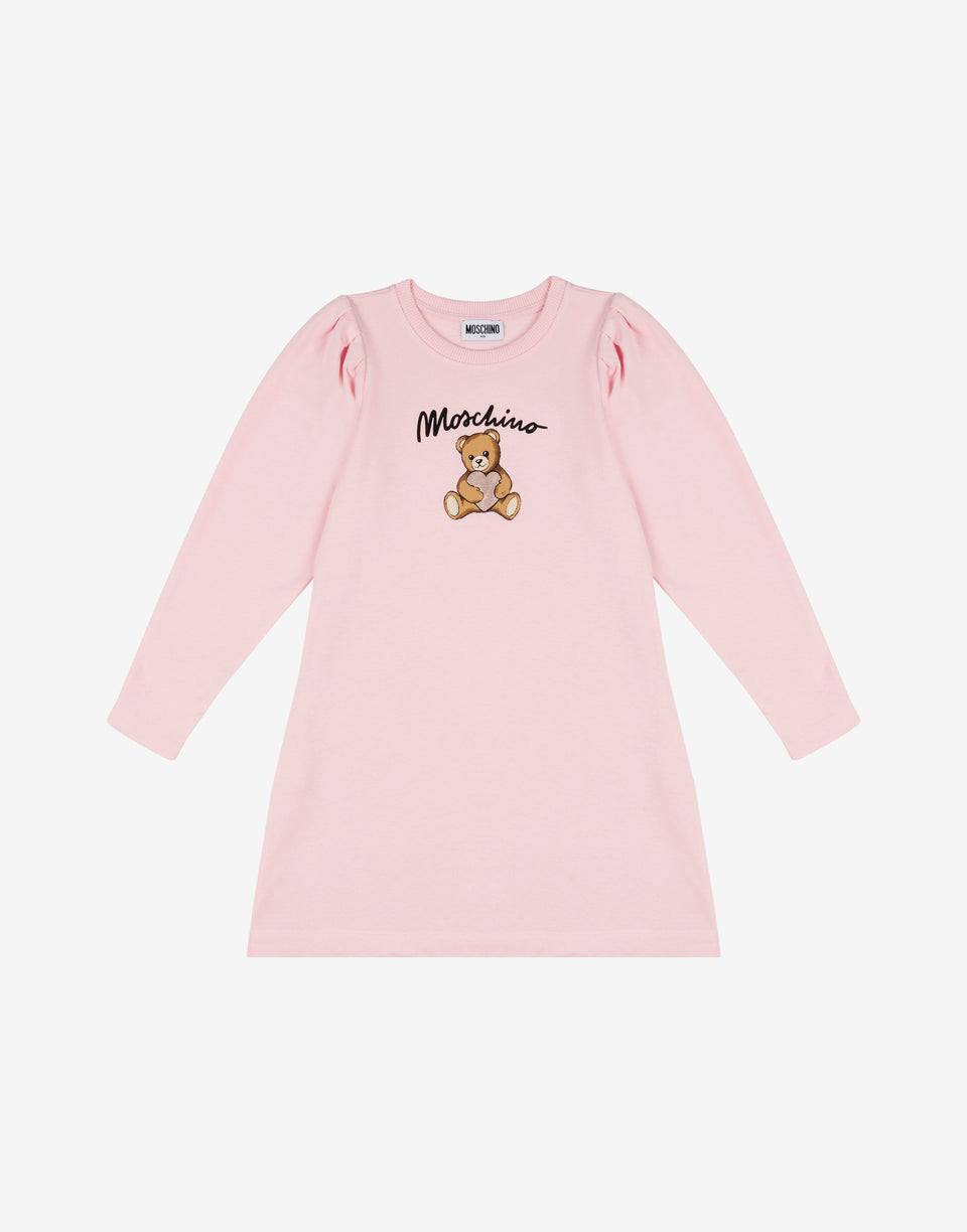 Moschino 泰迪熊纯棉针织连衣裙 糖果粉色 Moschino 0
