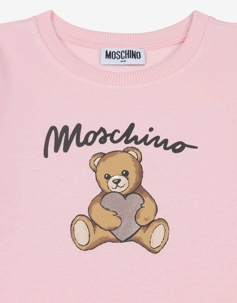 Moschino 泰迪熊纯棉针织连衣裙 糖果粉色 Moschino 2