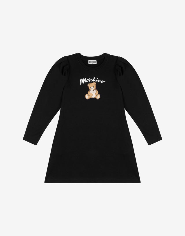 Moschino Vestido de punto de algodón Teddy Bear  Moschino 0