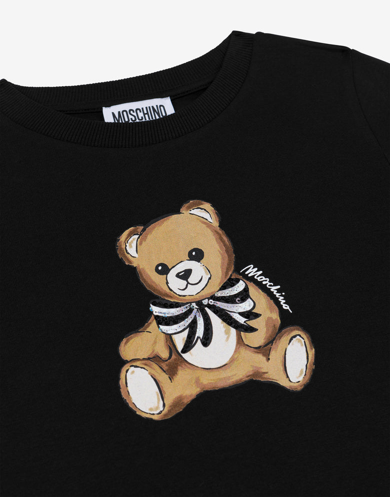 Camiseta Moschino Teddy Bear de punto de algodón Negro Moschino 2