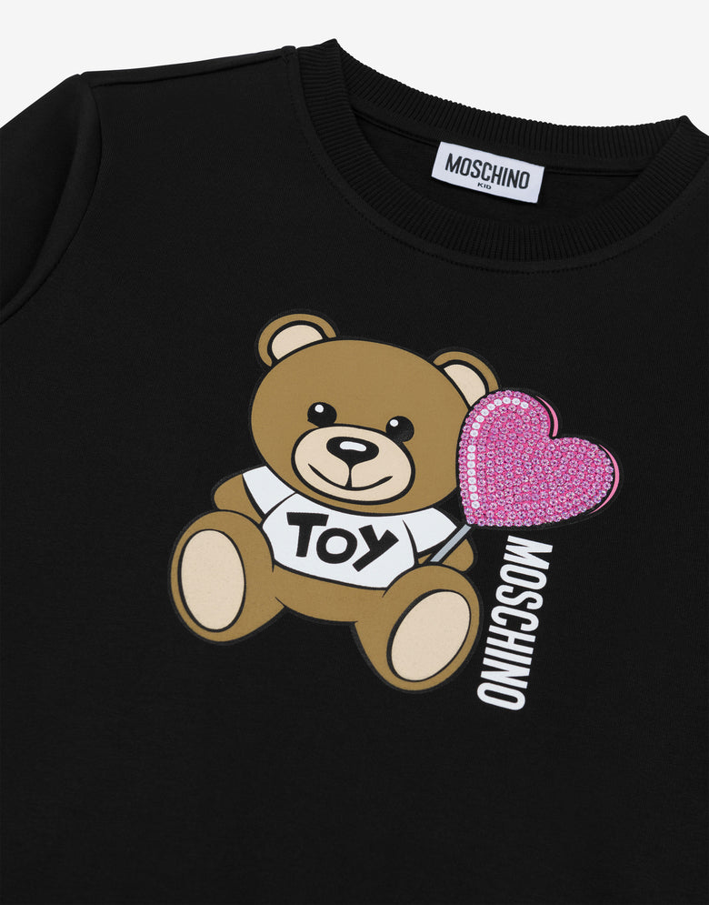 Sudadera de algodón Teddy Bear Negro Moschino 2