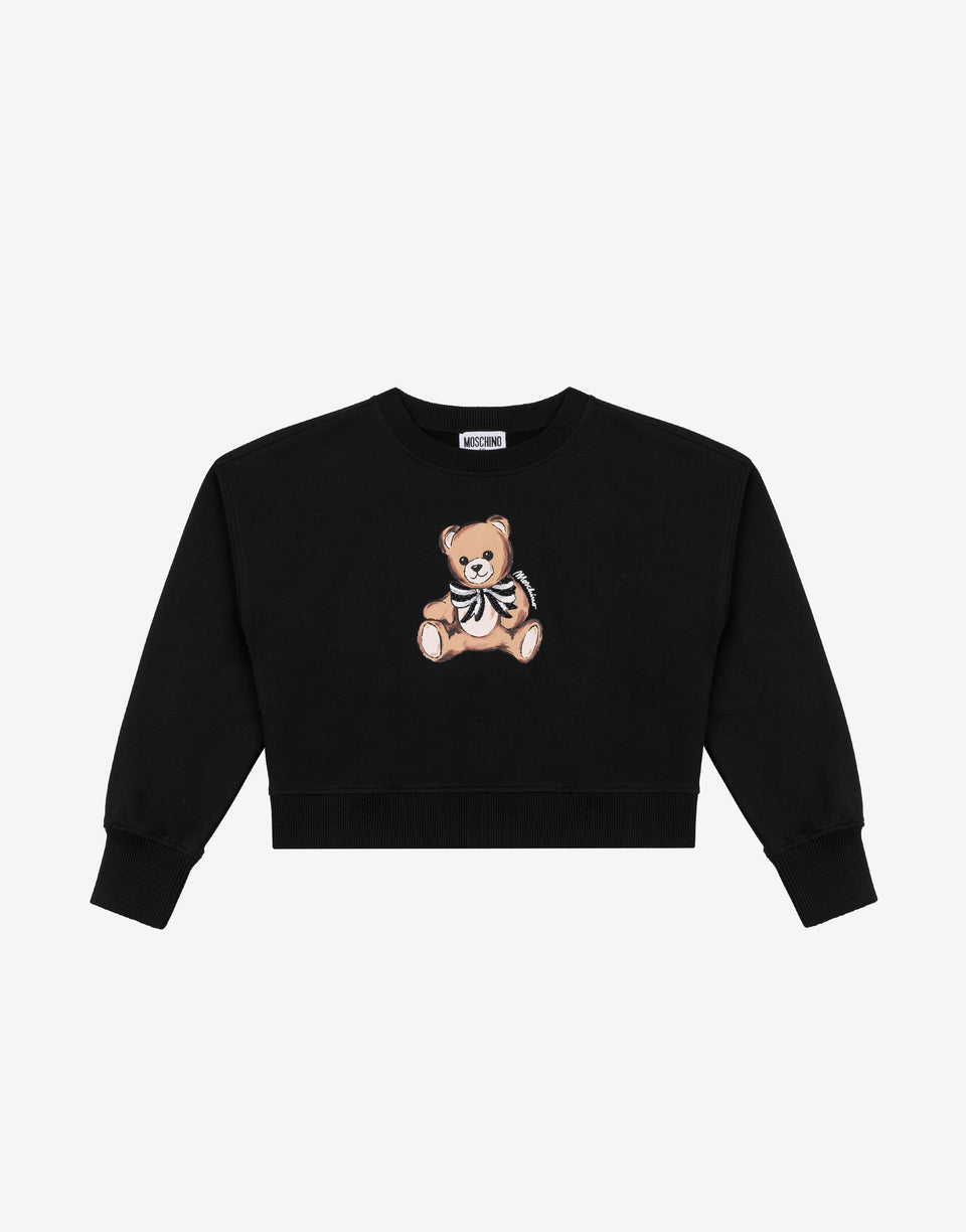 Moschino Teddy Bear Cotton Sweatshirt Black Moschino 0