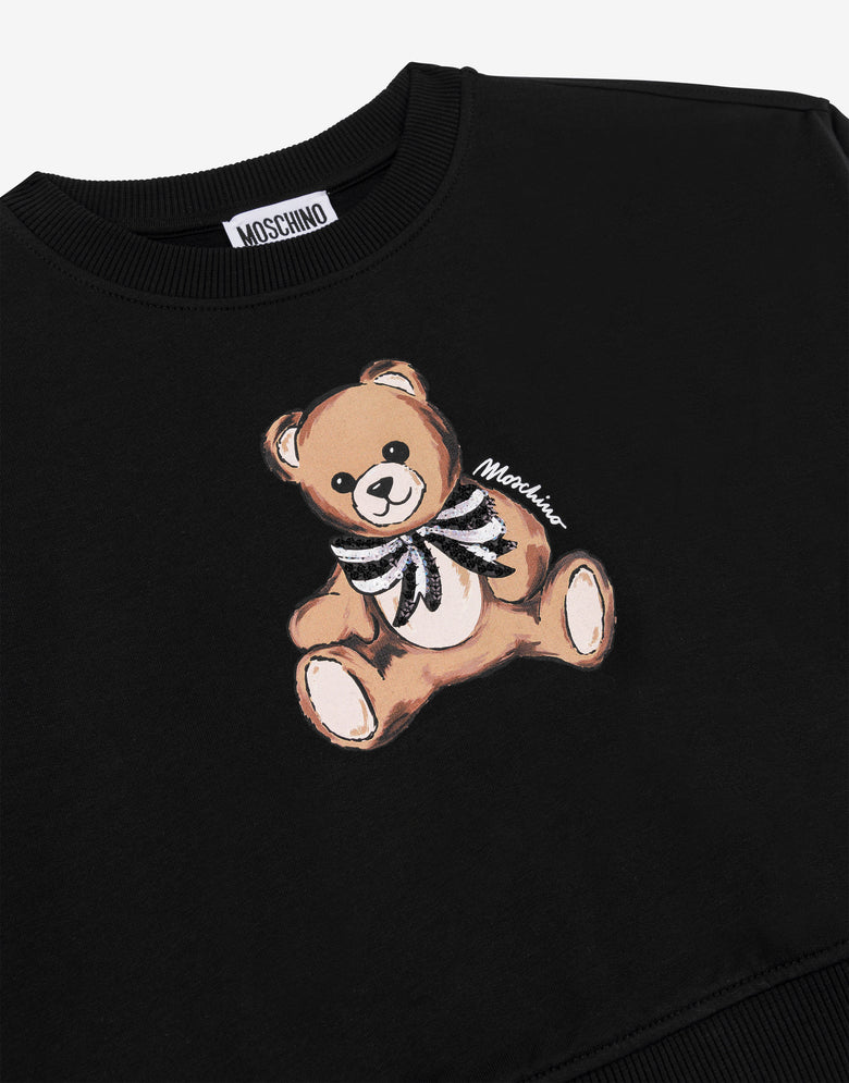 Moschino Teddy Bear Cotton Sweatshirt Black Moschino 2