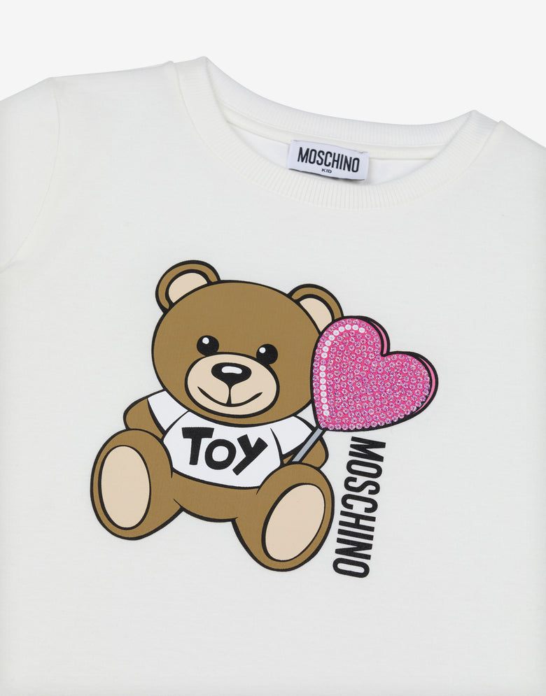 Jersey T-shirt Teddy Bear White Moschino 2