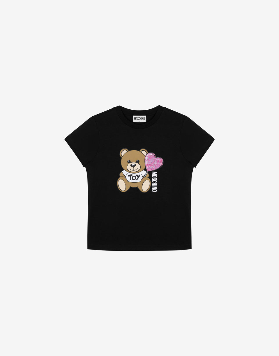 Jersey T-shirt Teddy Bear Black Moschino 0