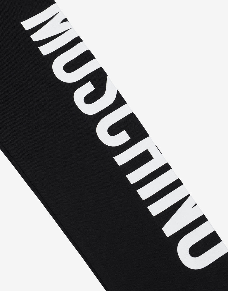 Leggings de punto con logotipo Negro Moschino 2