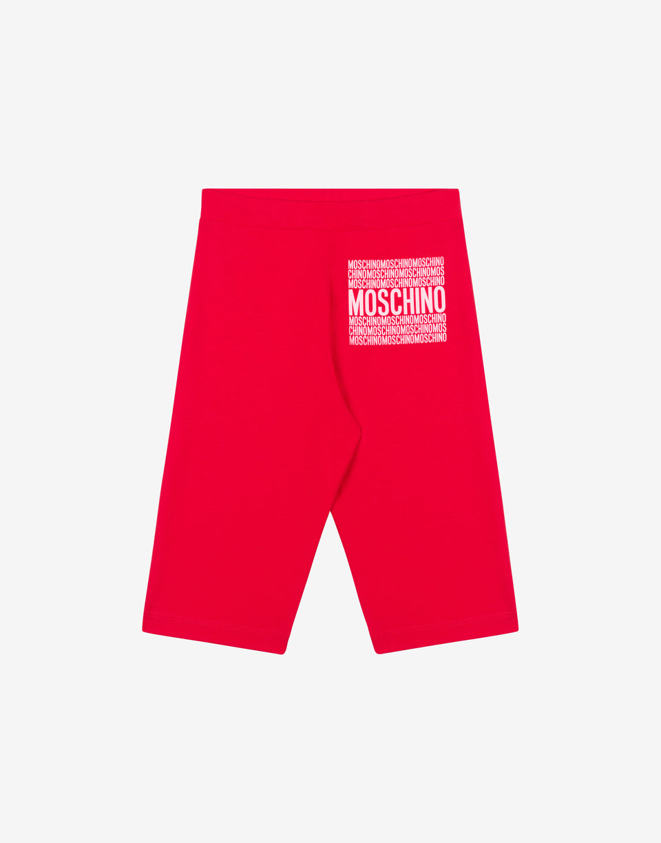 Jersey cycling shorts Logo Print Red Moschino 0