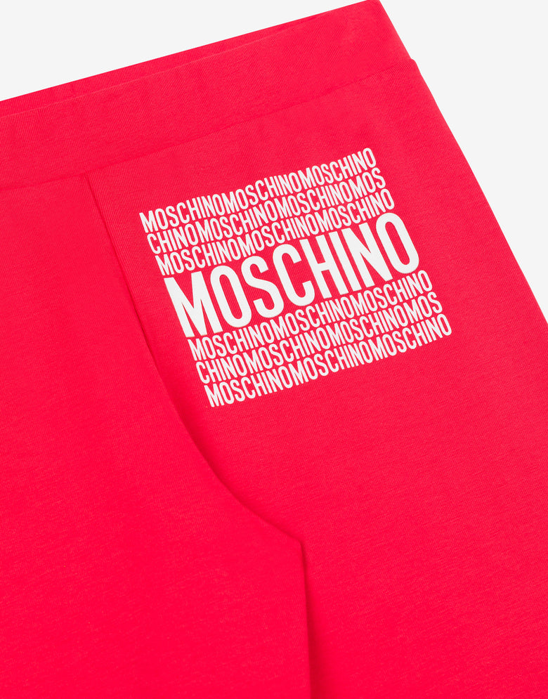 Jersey cycling shorts Logo Print Red Moschino 2