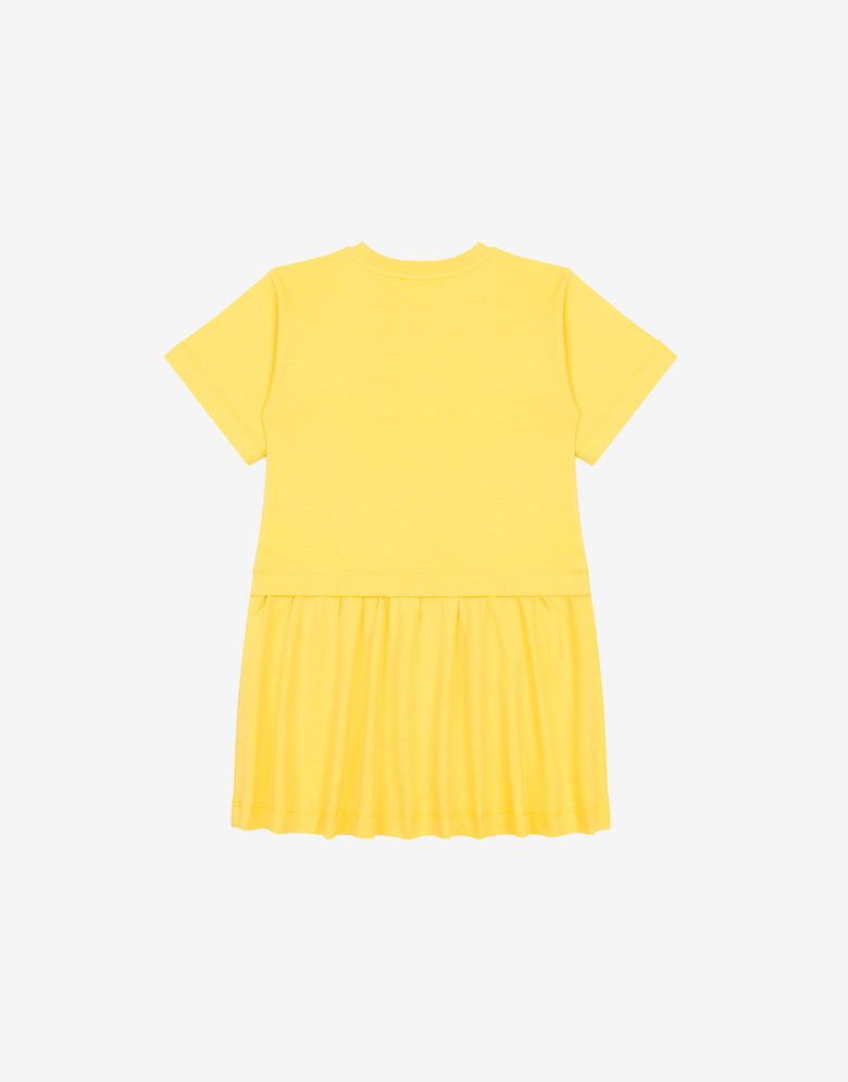 Vestido Teddy Bear de algodón interlock Amarillo Moschino 1