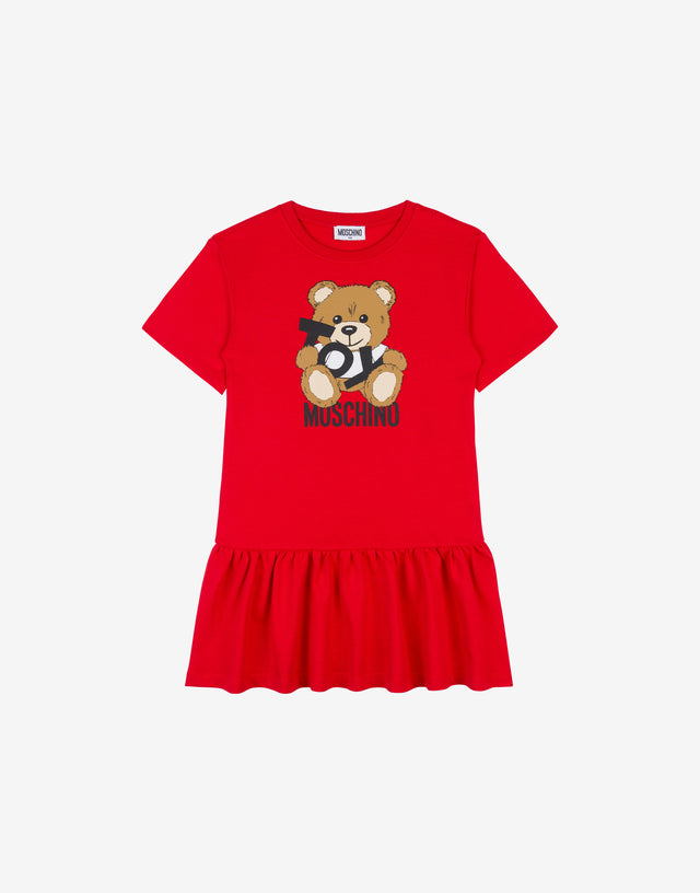 Sweatshirt dress Teddy Bear Red Moschino 0