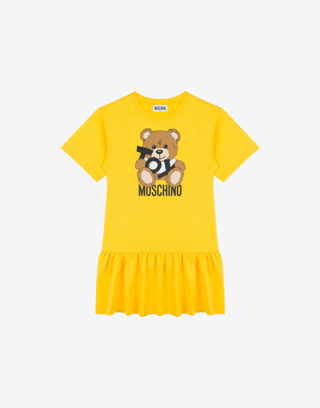 Sweatshirt dress Teddy Bear Yellow Moschino 0