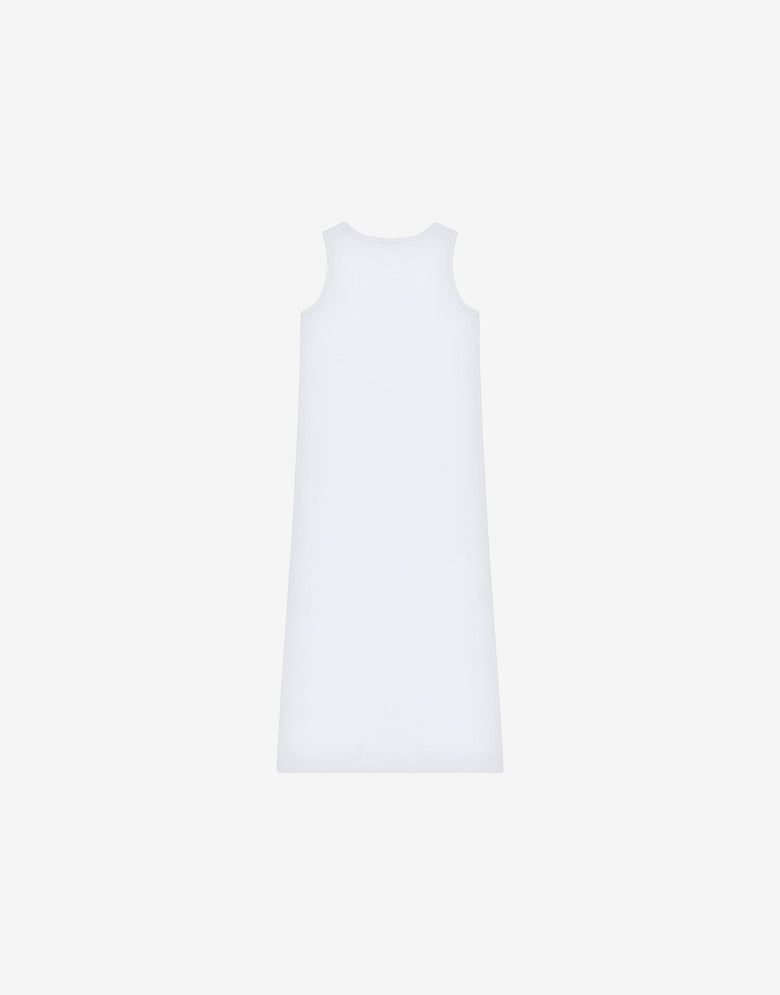 Cotton interlock dress Goose White Moschino 1