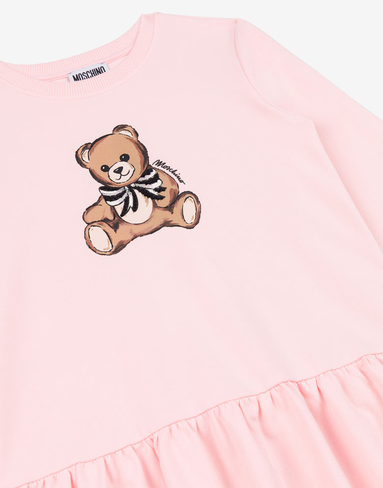 Moschino Teddy Bear Cotton Plush Dress Confetti pink Moschino 2