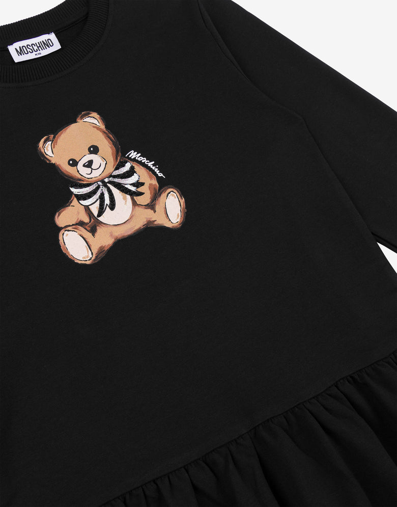 Moschino Teddy Bear Cotton Plush Dress Black Moschino 2