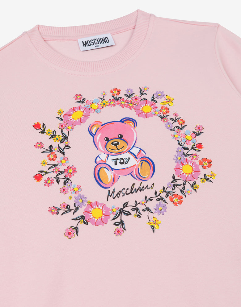Cotton sweatshirt Teddy Bear Pink Moschino 2