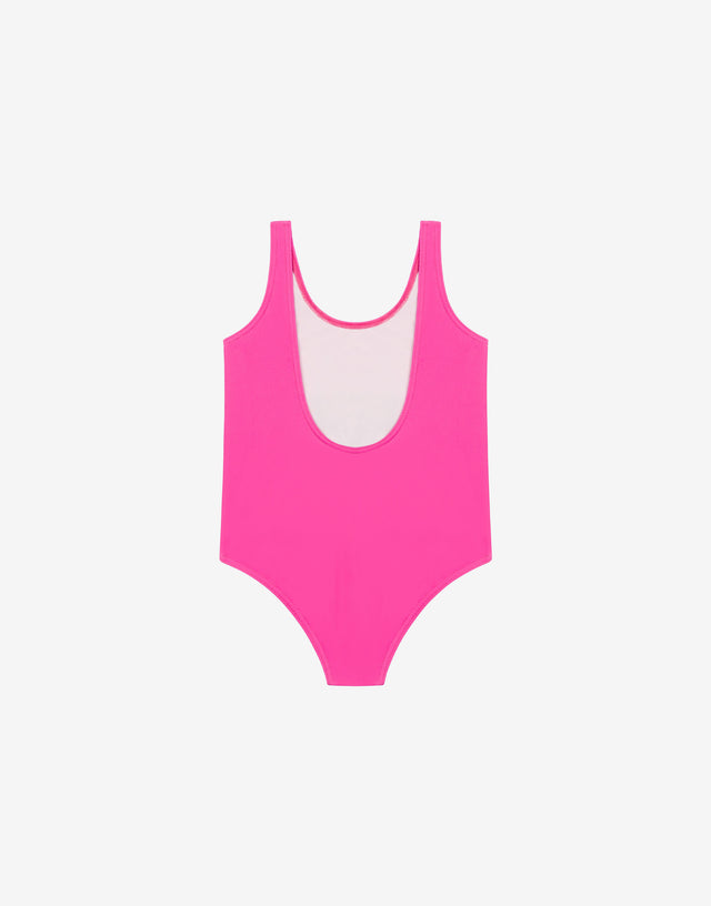 Lycra one-piece swimsuit Teddy Bear Pink Moschino 1