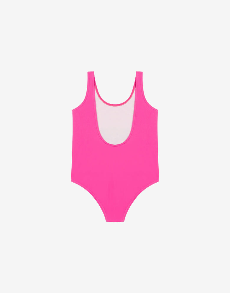 Lycra one-piece swimsuit Teddy Bear Pink Moschino 1