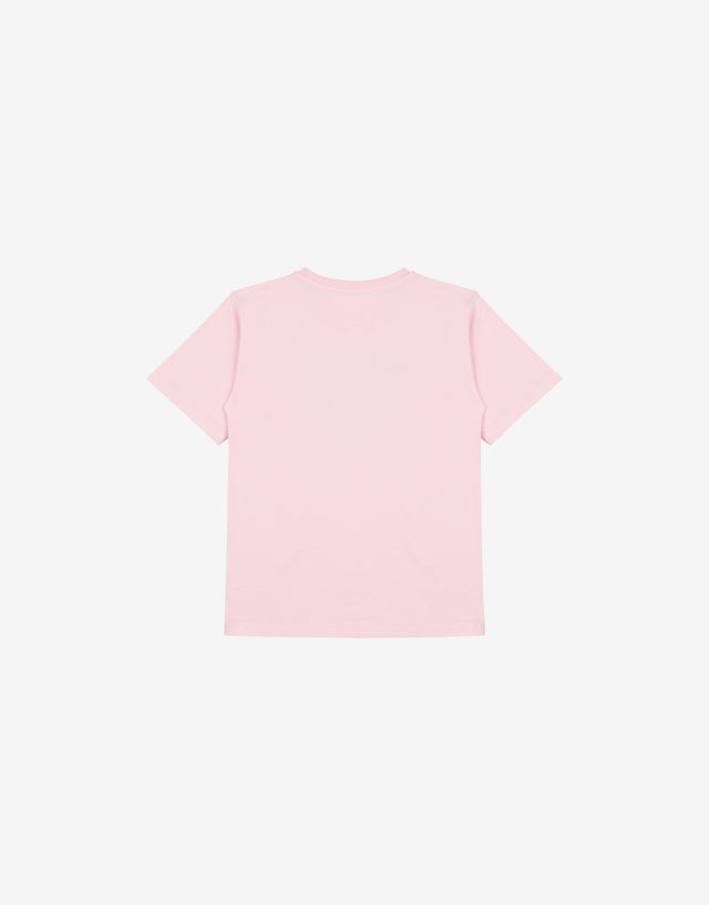 Printed cotton jersey maxi t-shirt Confetti pink Moschino 1
